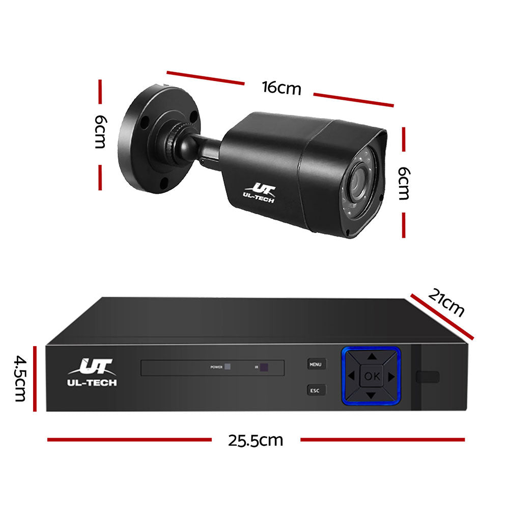 NNEDSZ -CCTV Camera Home Security System 8CH DVR 1080P Cameras Outdoor Day Night